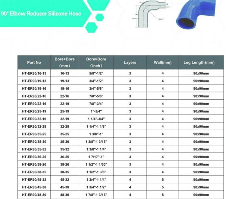 China Factory Reducing Elbow 45 Degree Silicone Coolant Hose